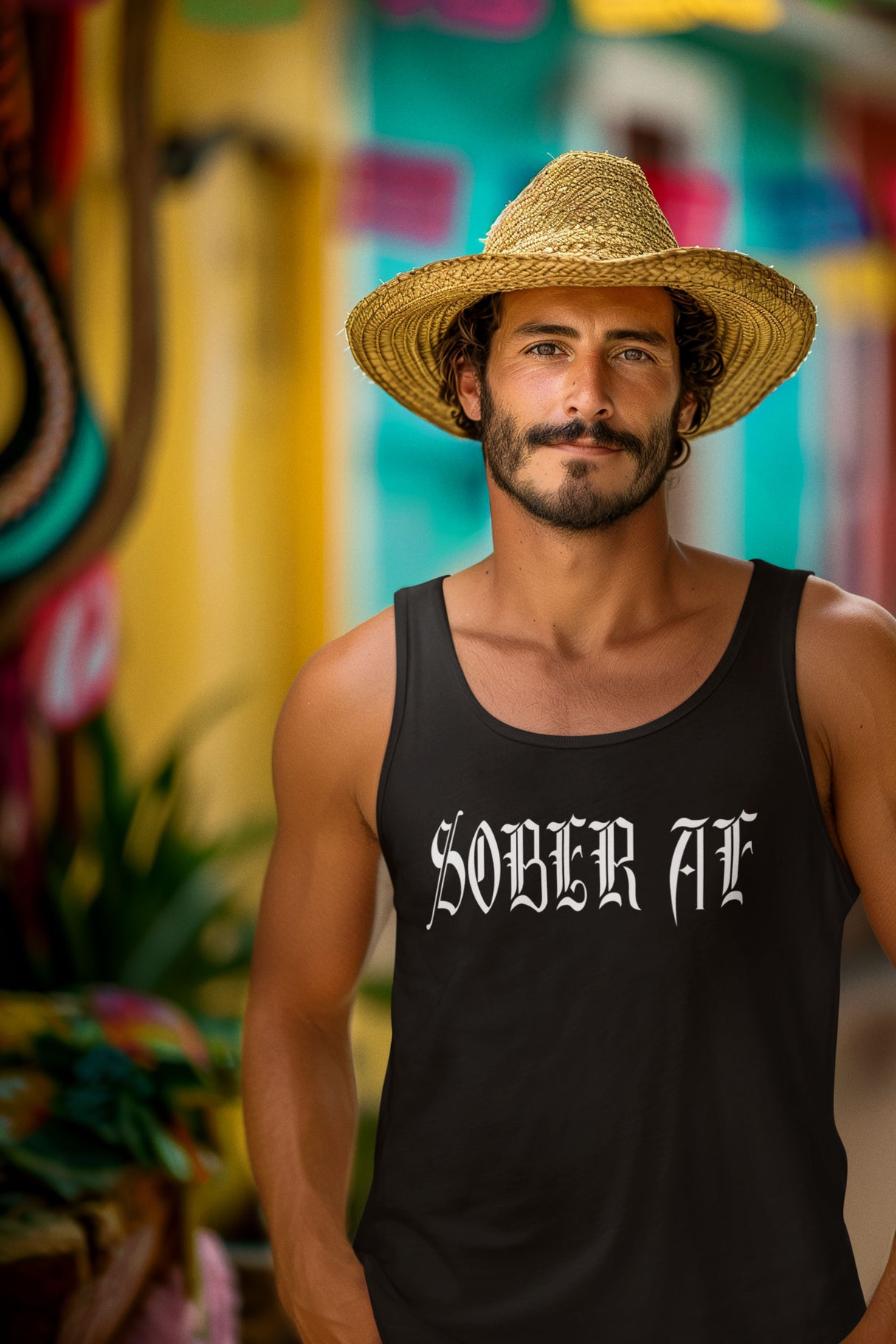 aatt- Sober A Unisex Tank Tops