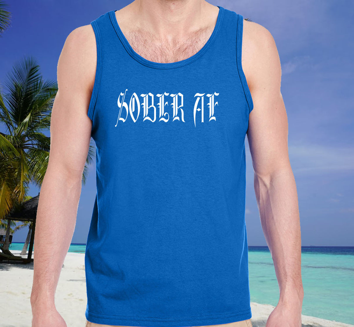 aatt- Sober A Unisex Tank Tops