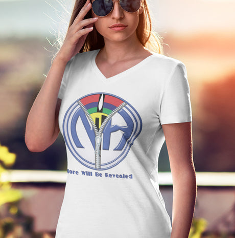 More Will Be Revealed dtg V-Neck Tee