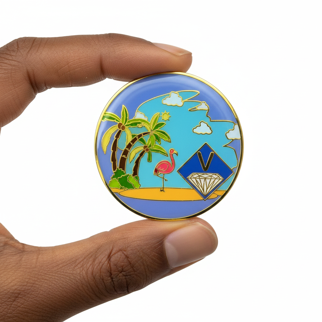 NA Recovery Medallion - Beach Life