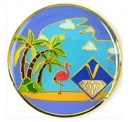 NA Recovery Medallion - Beach Life