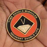 NA Recovery Medallion  Orange & Black