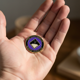 NA Recovery Medallion  Purple & Black