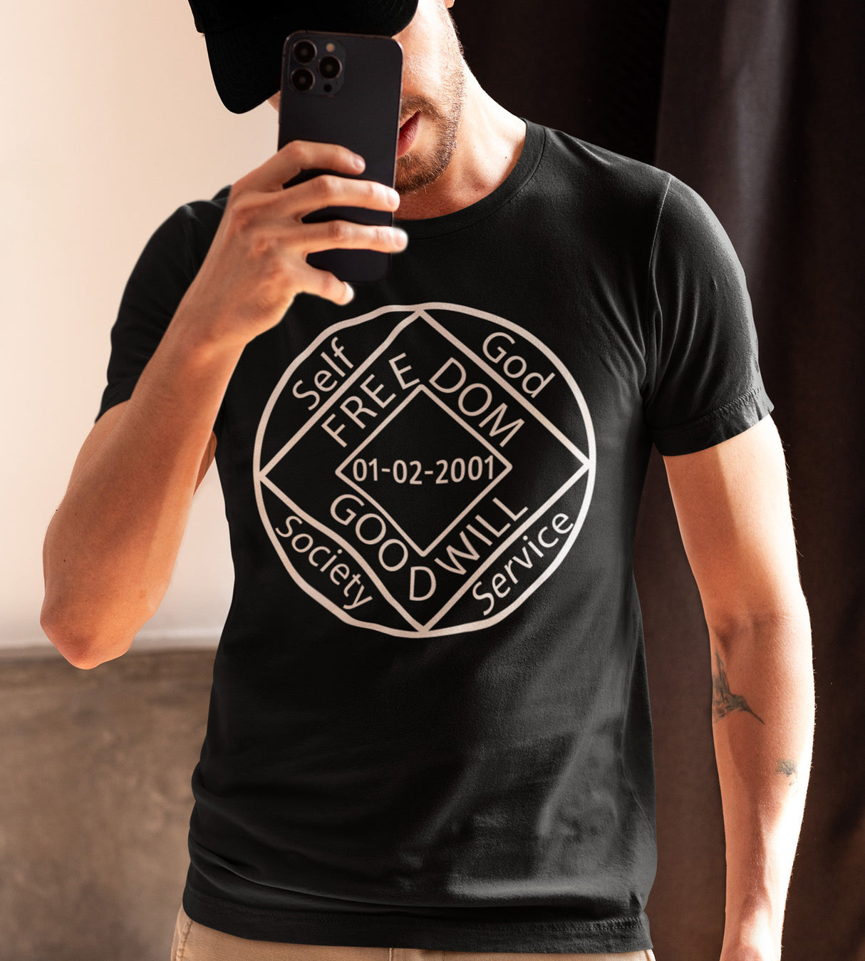 Customized Two Sided NA Medallion dtg Tee