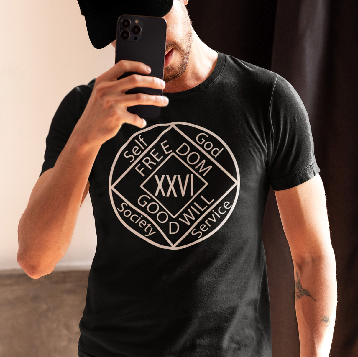 Customized Two Sided NA Medallion dtg Tee