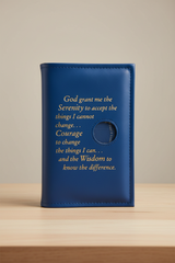 Cover-NA  6th Ed Single Basic Text Cover Serenity Prayer & Medallion Holder