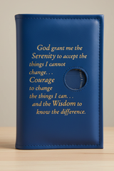 Cover-NA  6th Ed Single Basic Text Cover Serenity Prayer & Medallion Holder