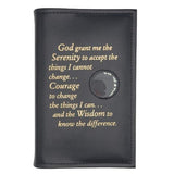Cover-NA  6th Ed Single Basic Text Cover Serenity Prayer & Medallion Holder