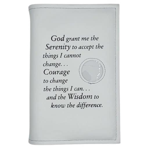 Cover-NA  6th Ed Single Basic Text Cover Serenity Prayer & Medallion Holder