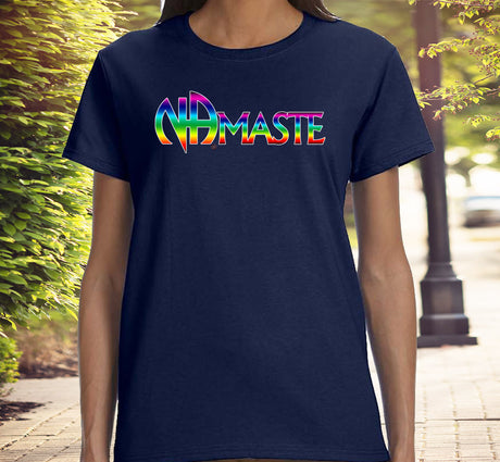 ldTs- NAmaste NA Rainbow Women's Tee