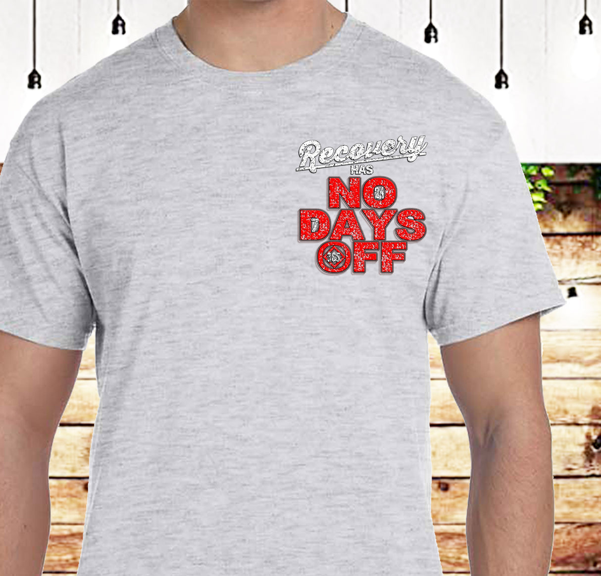 3" Recovery Takes No Days Off Tee