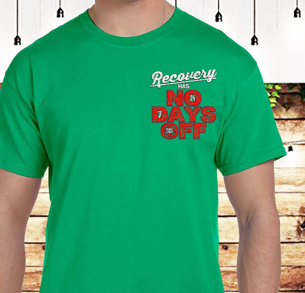 3" Recovery Takes No Days Off Tee