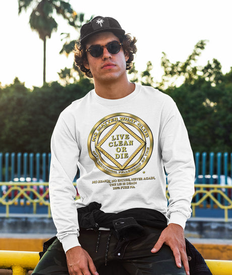 No Matter What Club Gold Long Sleeve dtg Tee