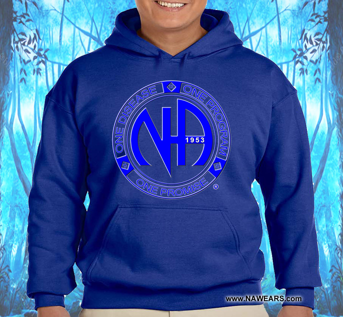 One Disease, One Program Blue Hoodie