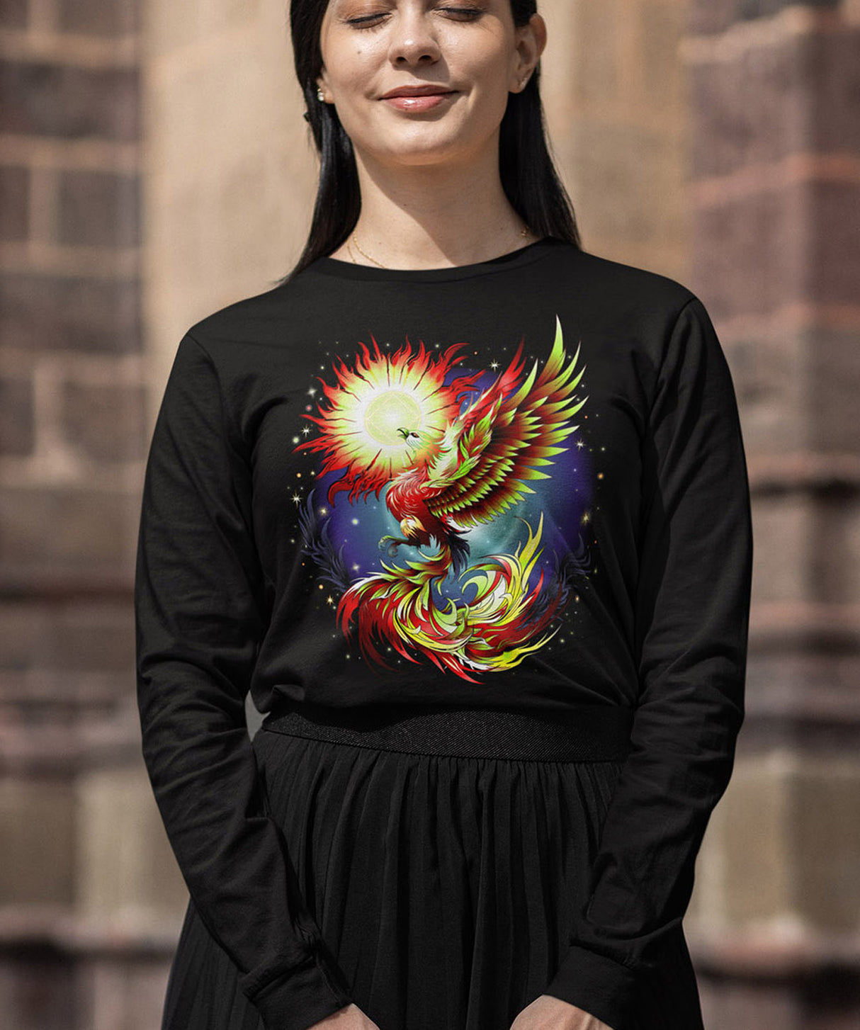 Phoenix Rising V.2 Long Sleeve dtg Tee