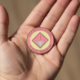 NA Recovery Medallion - Pink & Cream