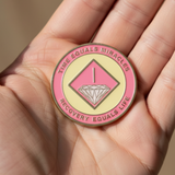 NA Recovery Medallion - Pink & Cream