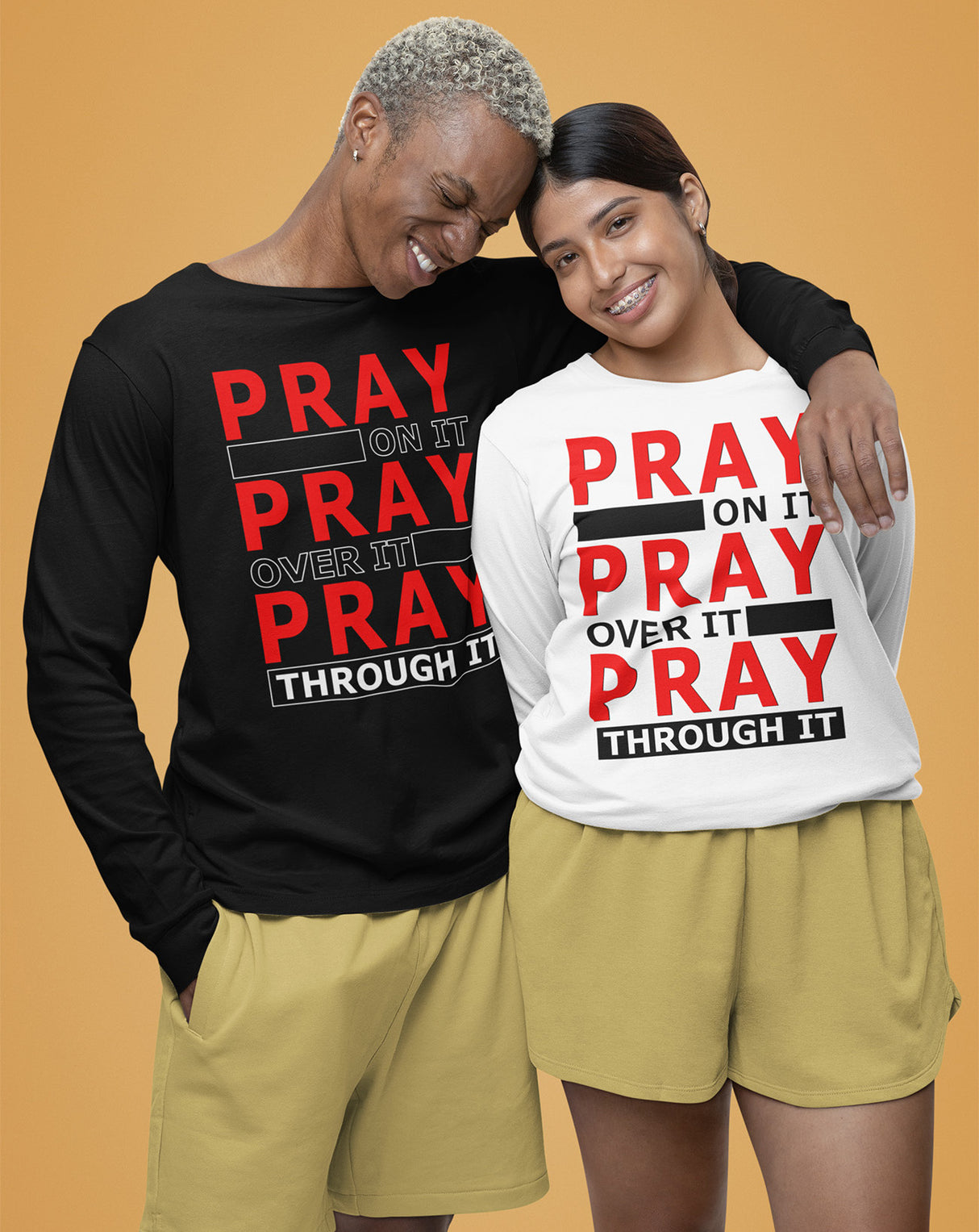 Pray Through It Long Sleeve dtg Tee