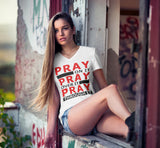 Pray Through It  dtg V-Neck Tee