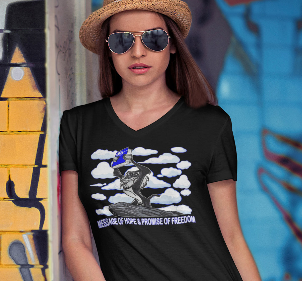 Rafiki The Messenger  dtg V-Neck Tee