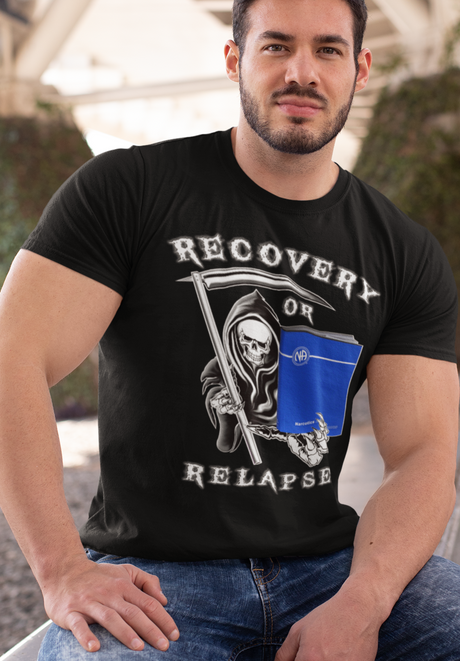 Recovery Or Relapse Reaper  dtg Tee
