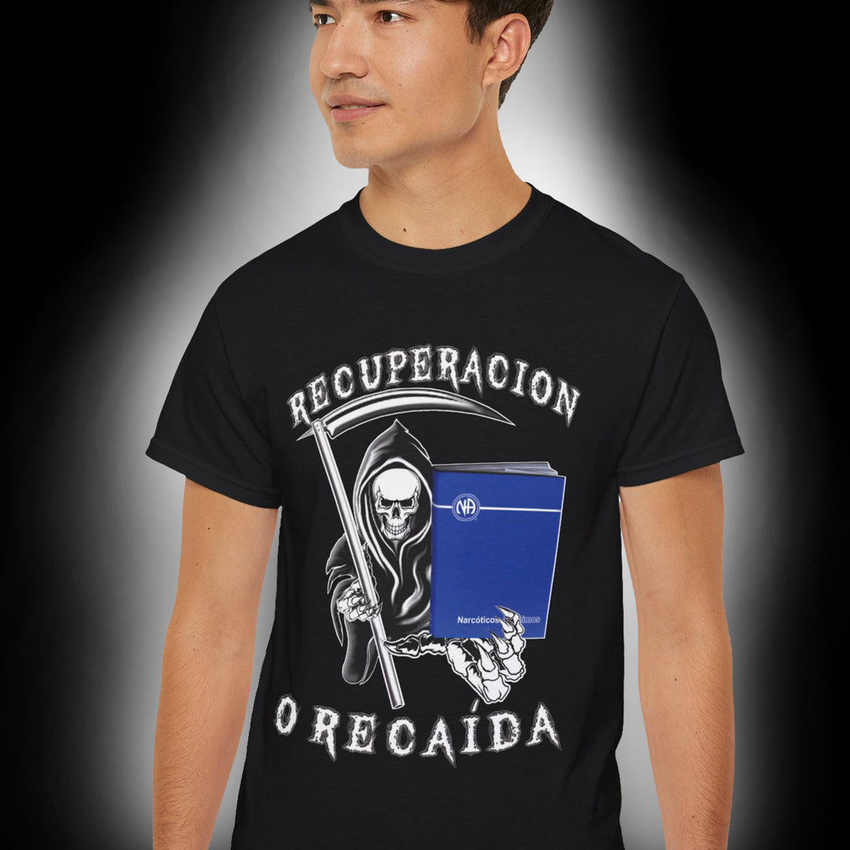 Spanish - Recover Or Relapse Reaper Tee