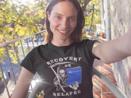 ldTs- Recovery Or Relapse Reaper Women's Tee