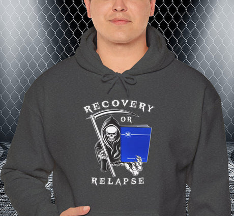 Recovery Or Relapse Reaper dtg Hoodie