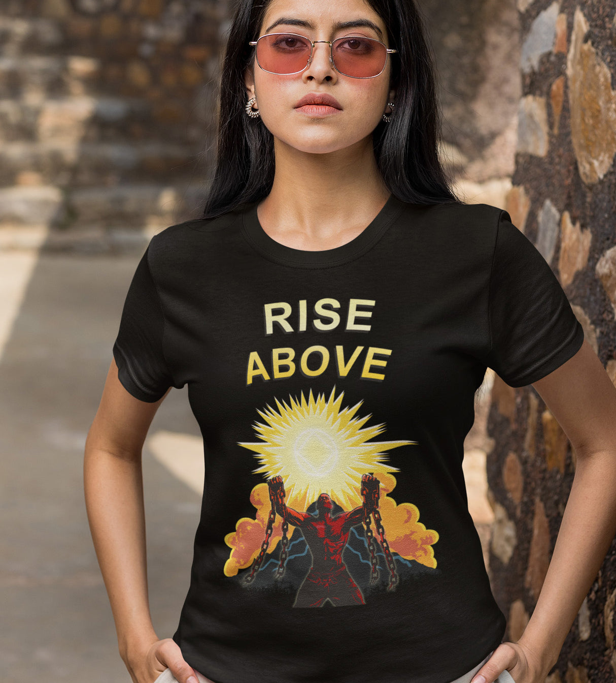 Rise Above V.2 Women's DTG Tee