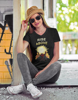 Rise Above V.2 dtg V-Neck Tee