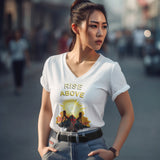 Rise Above V.2 dtg V-Neck Tee