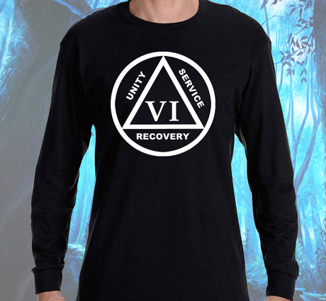 10" AA Symbol Year Sober Tee