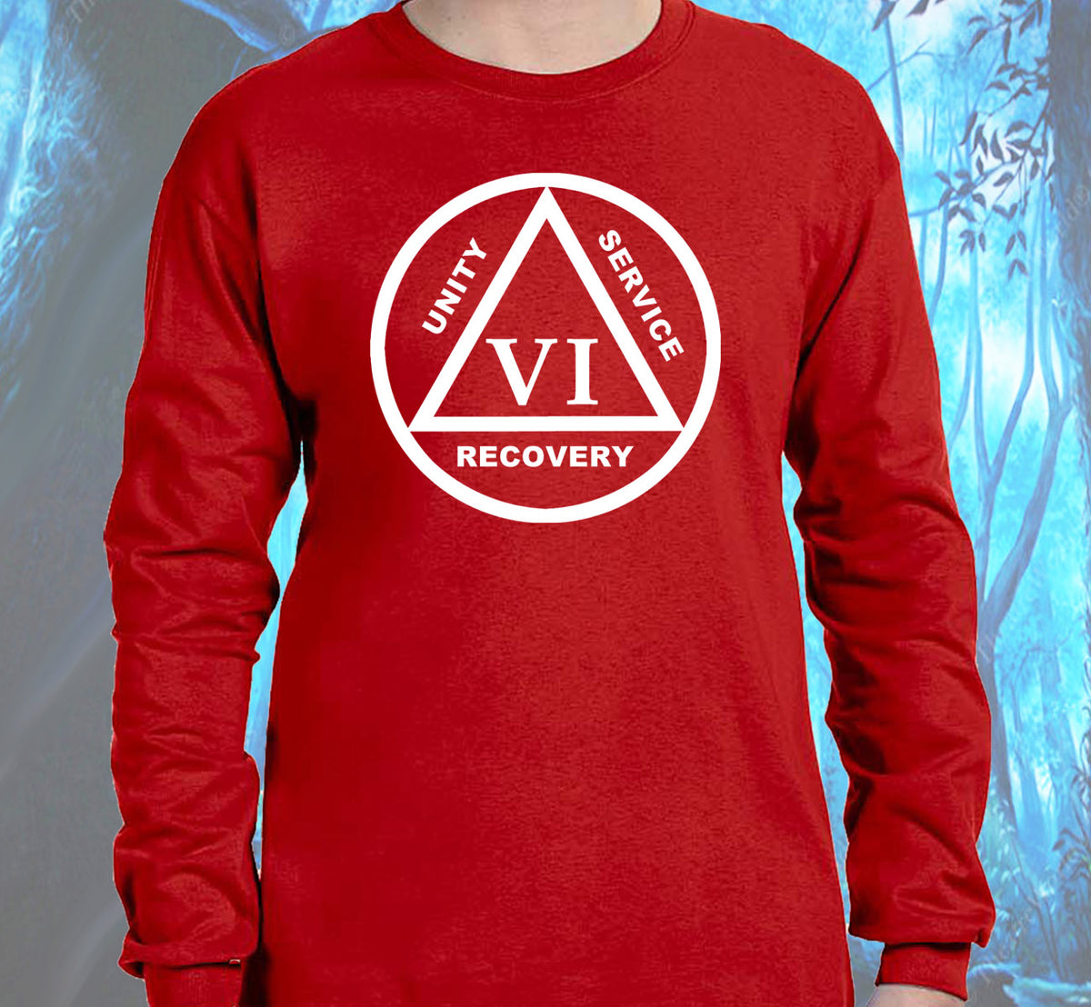 Custom 10" AA Symbol Sober Time Tee