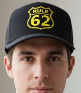 Trucker Cap - Rule 62 Black & Yellow