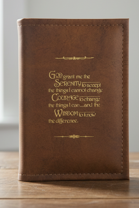 Cover-AA Single Book Cover with Serenity Prayer