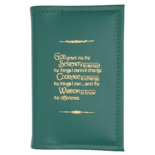 Cover-AA Small Single Book Cover for Mini Big Book or 12n12 or 24 Hours a Day-Hdbk with Serenity Prayer