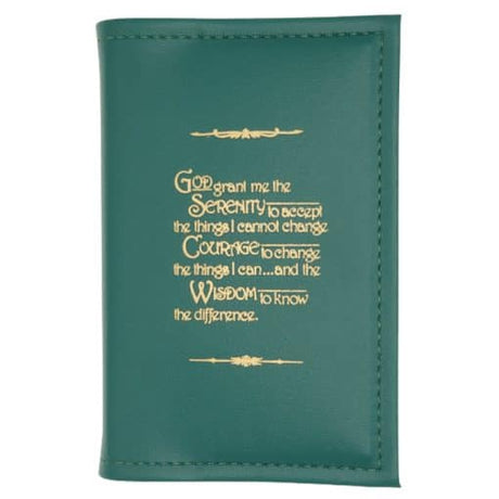 Cover-AA Small Single Book Cover for Mini Big Book or 12n12 or 24 Hours a Day-Hdbk with Serenity Prayer