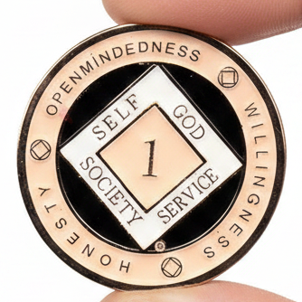 Recovery Medallion - Pink 1-50Yr
