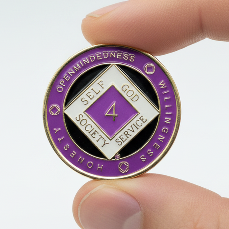 Recovery Medallion - Purple 1-50Yr