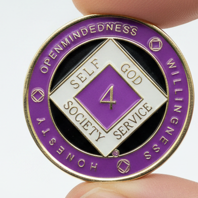 Recovery Medallion - Purple 1-50Yr