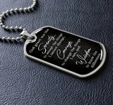 mkt- Serenity Prayer Steel Pendant With Box