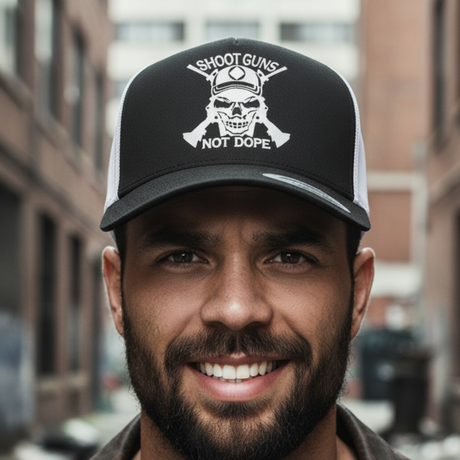 Trucker Cap- Shoot Guns Not Dope