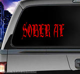 Win Decal - AA Sober AF Decals