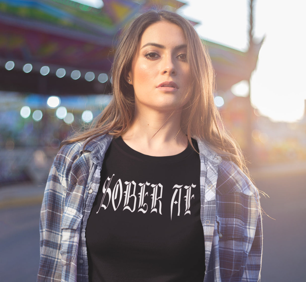 aalt- Sober AF Ladies T's