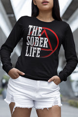 AA- The Sober Life Long Sleeve dtg Tee