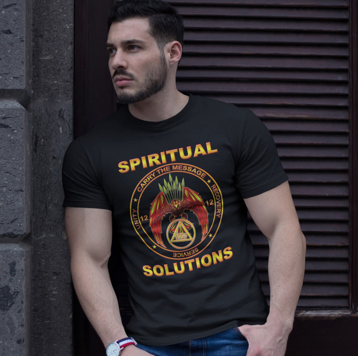 AA Spiritual Solution V.2  SS/LS Tee