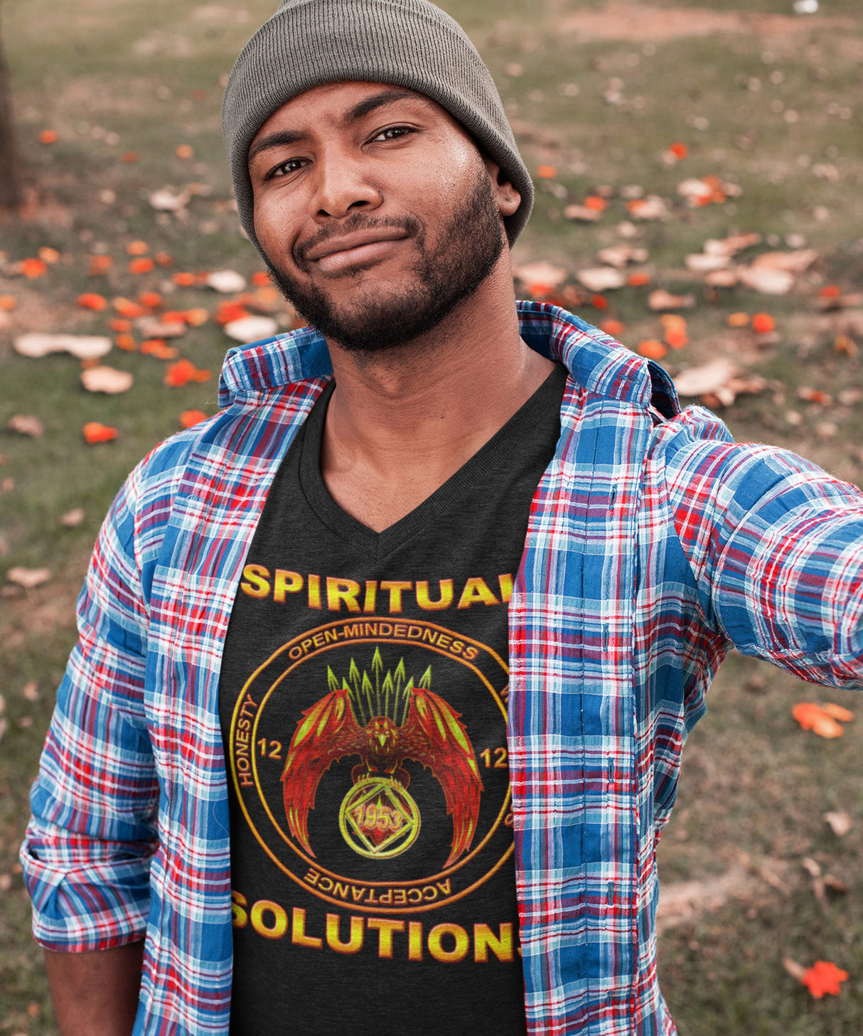 Spiritual Solutions V. 2 dtg V-Neck Tee