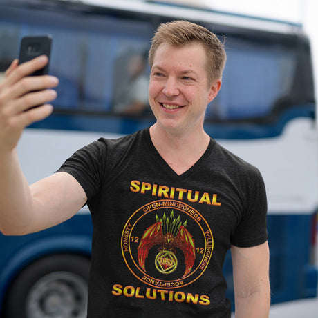 Spiritual Solutions V. 2 dtg V-Neck Tee