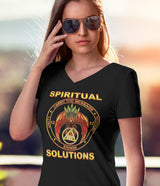Spiritual Solution V.2 AA V-Neck Tee