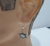 Silver Star Of David Earrings